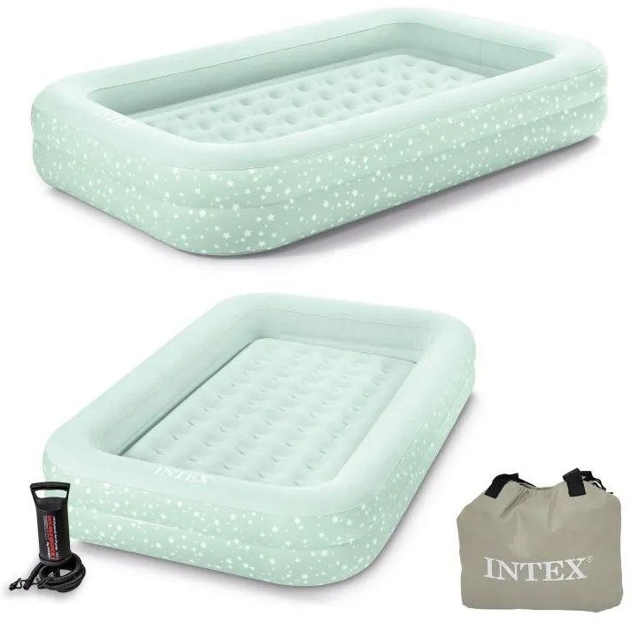 Saltea gonflabilă de catifea pentru copii - 168 x 107 x 25 cm