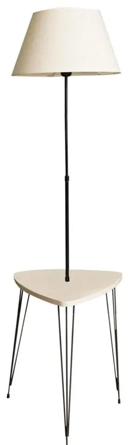 Lampadar cu masă 1xE27/40W/230V negru/crem