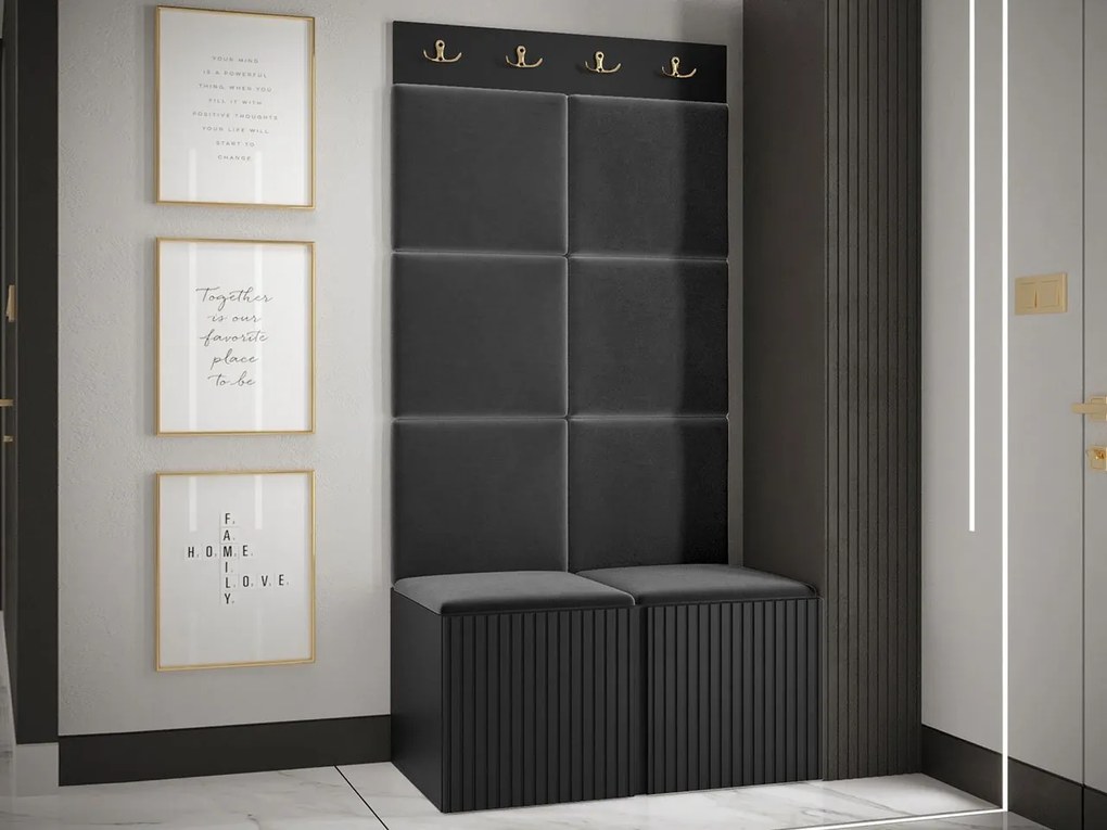 Mobilier hol Tewarota Slim IV (Negru) . 1104837