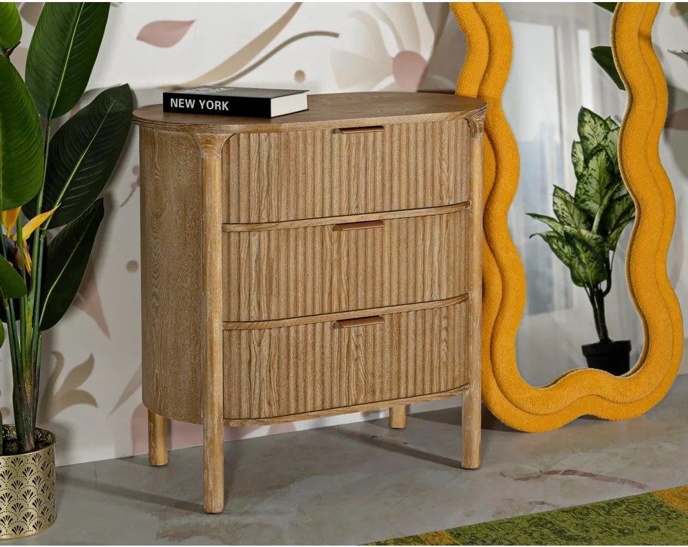 Comodă în culoare naturală din lemn de brad 80,5x82x47 cm Gothenburg – Mauro Ferretti