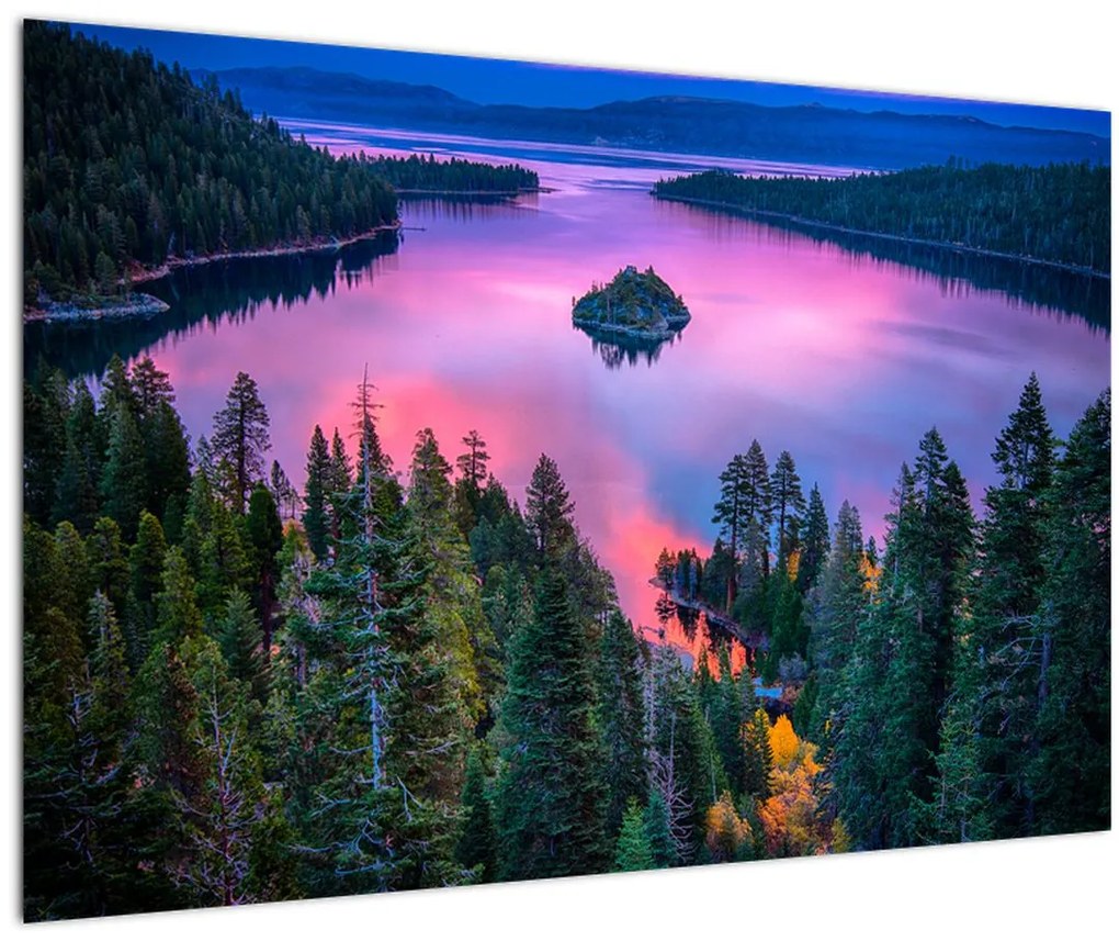 Tablou - Lacul Tahoe, Sierra Nevada, California, SUA (90x60 cm)