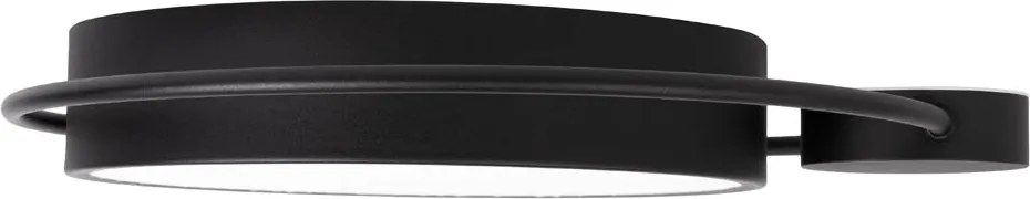 Plafonieră LED Erste Moon 28W 1400lm 3000K 440x70mm Negru Mat, Design Modern Minimalist pentru Iluminat Interior Elegant și Eficient Energetic