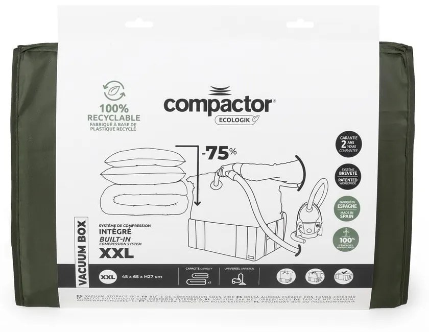 Cutie de depozitare Compactor Oxford, 210 l, verde