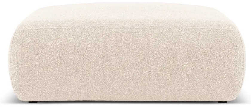 Taburet bej cu tapițerie din stofă bouclé Molino – Micadoni Home