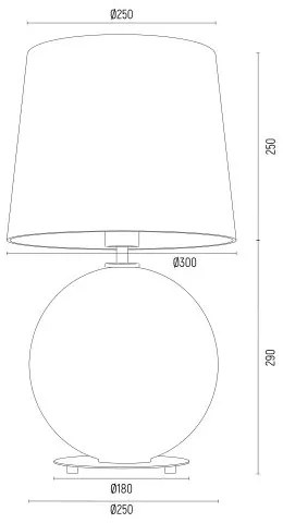 Veioza eleganta realizata manual Hampton, bej miere/ bej
