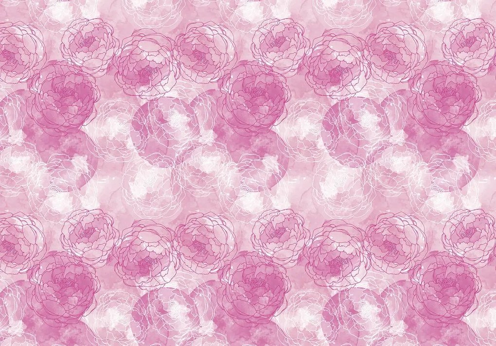 Fototapet - Flori roz (152,5x104 cm)