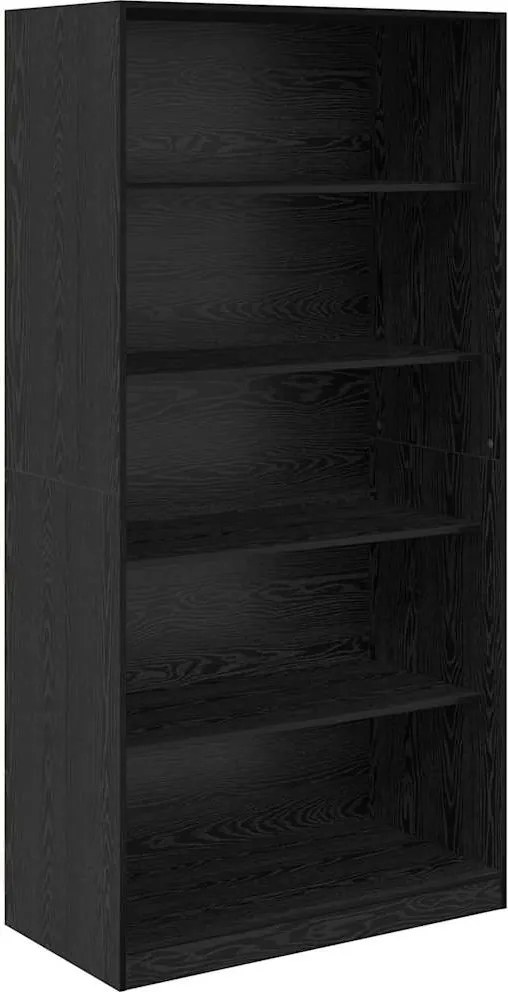 vidaXL Dulap cu raft Stejar Negru 100 x 50 x 200 cm Lemn compozit