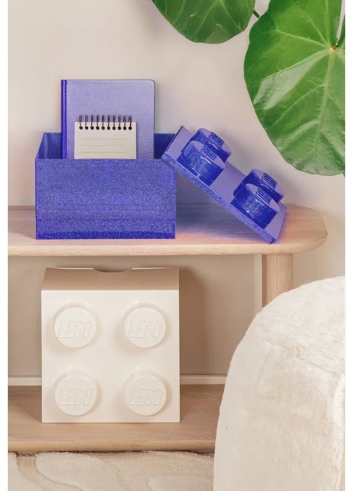Cutie de depozitare pentru copii mov din plastic 25x25x18 cm – LEGO®