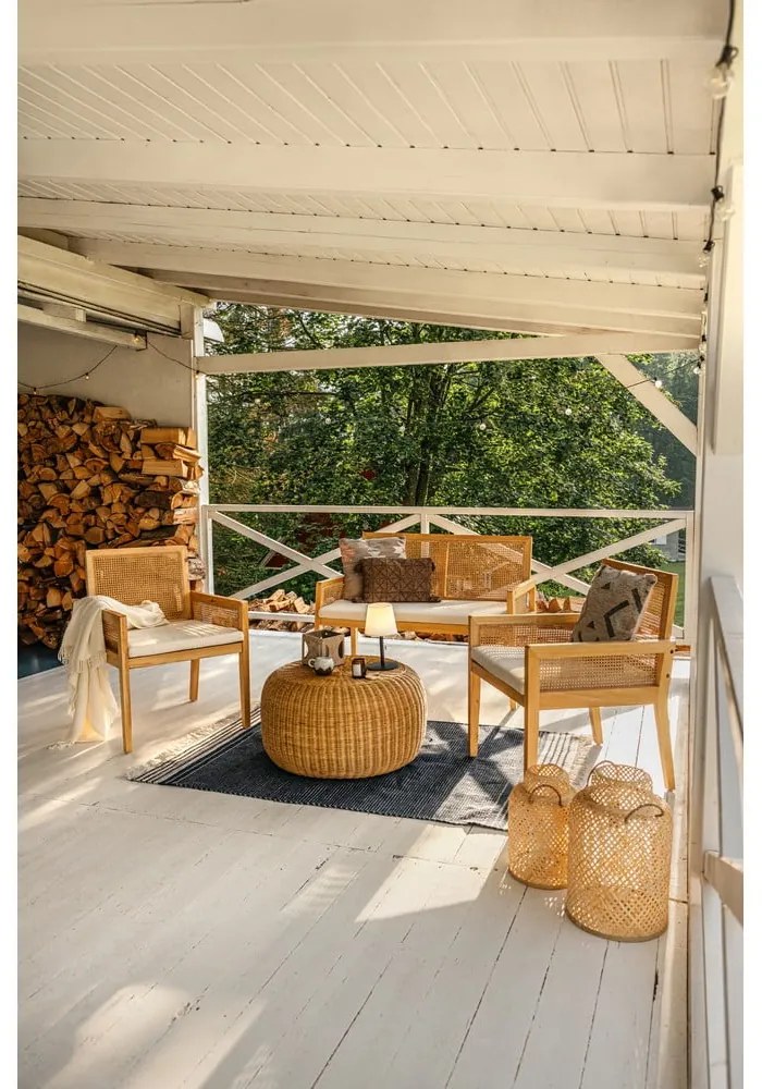 Covor reversibil pentru exterior din plastic reciclat Green Decore Civil, 80 x 180 cm, albastru-închis