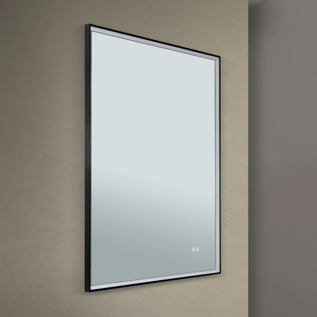 Oglinda baie cu iluminat LED dimabil IP44 FRAME 70-90cm