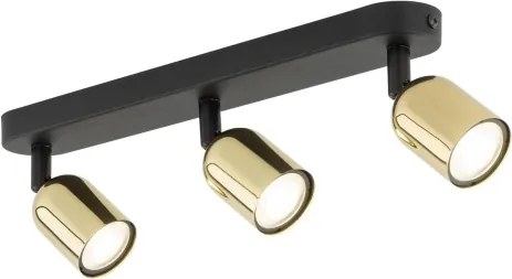 Spot LED RGBW reglabil TOP 3xGU10/6,5W/230V 2700-6500K negru/auriu