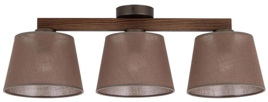 Brilagi - Lustră aplicată LATTE 3xE27/15W/230V pin/maro
