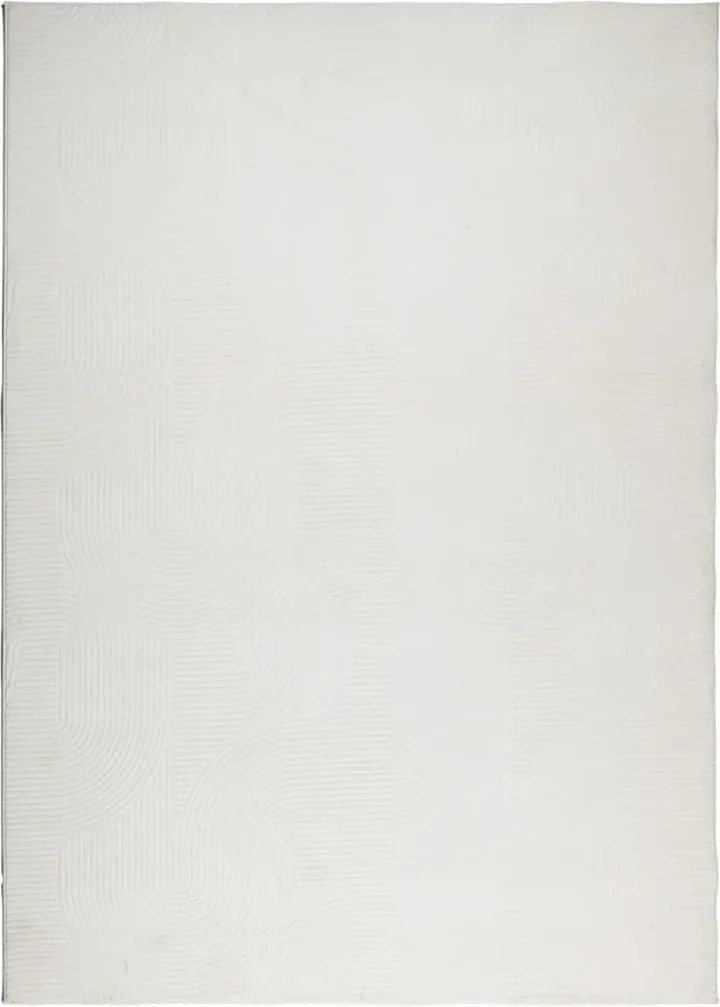 vidaXL Covor IZA aspect scandinav, cu fire scurte, crem, 200x280 cm