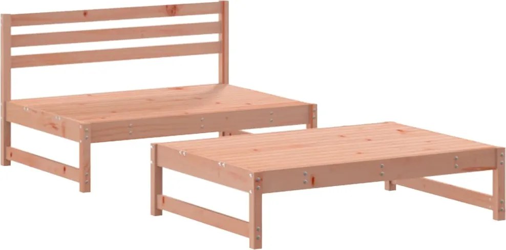 vidaXL Set mobilier relaxare grădină, 2 piese, lemn masiv Douglas