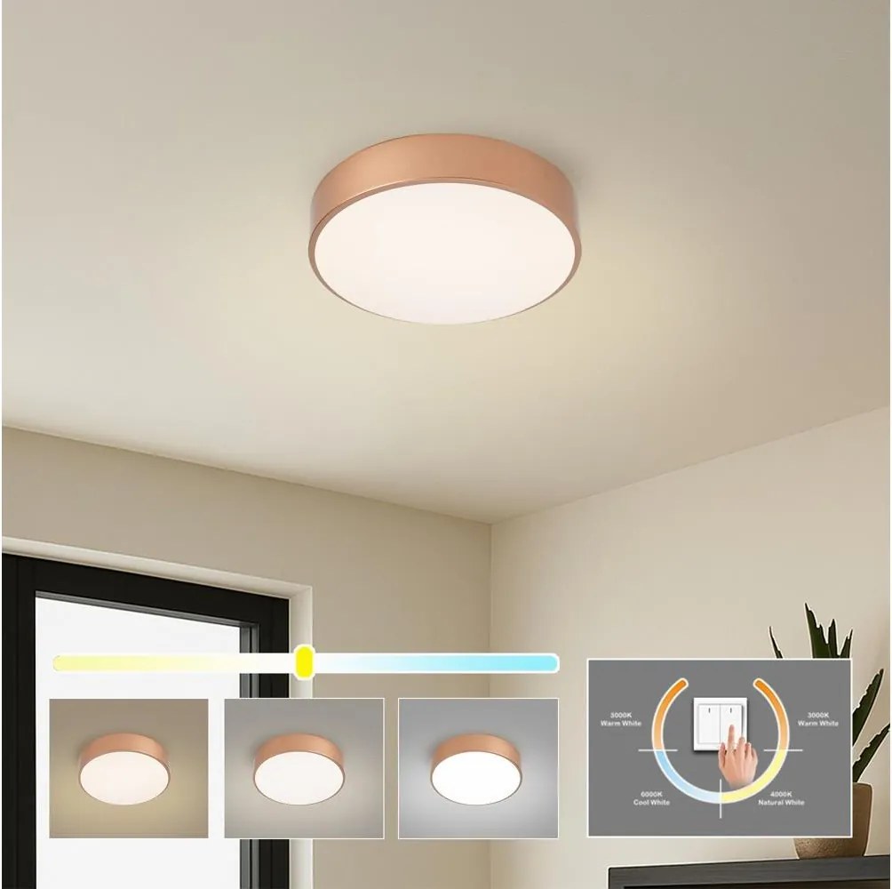 Brilagi - Plafonieră LED POOL LED/24W/230V 3000/4000/6000K Ø 20 cm bronz