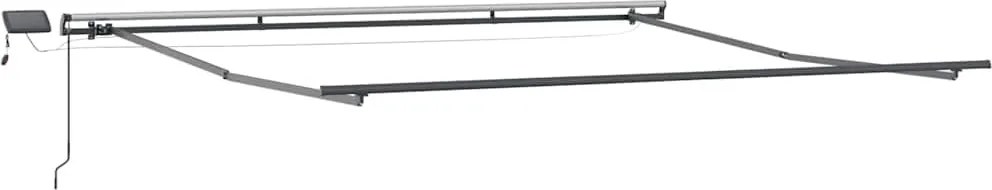 vidaXL Cadru de copertină Manual Antracit 500 × 350 cm Aluminiu