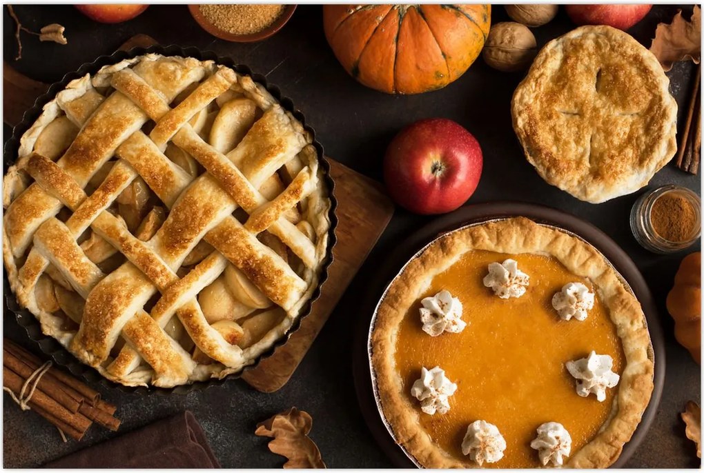 Tablou - Plăcintă de dovleac (90x60 cm)