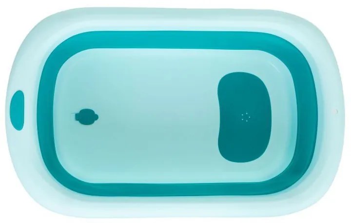 Cada pentru copii cu scurgere pliabilă verde