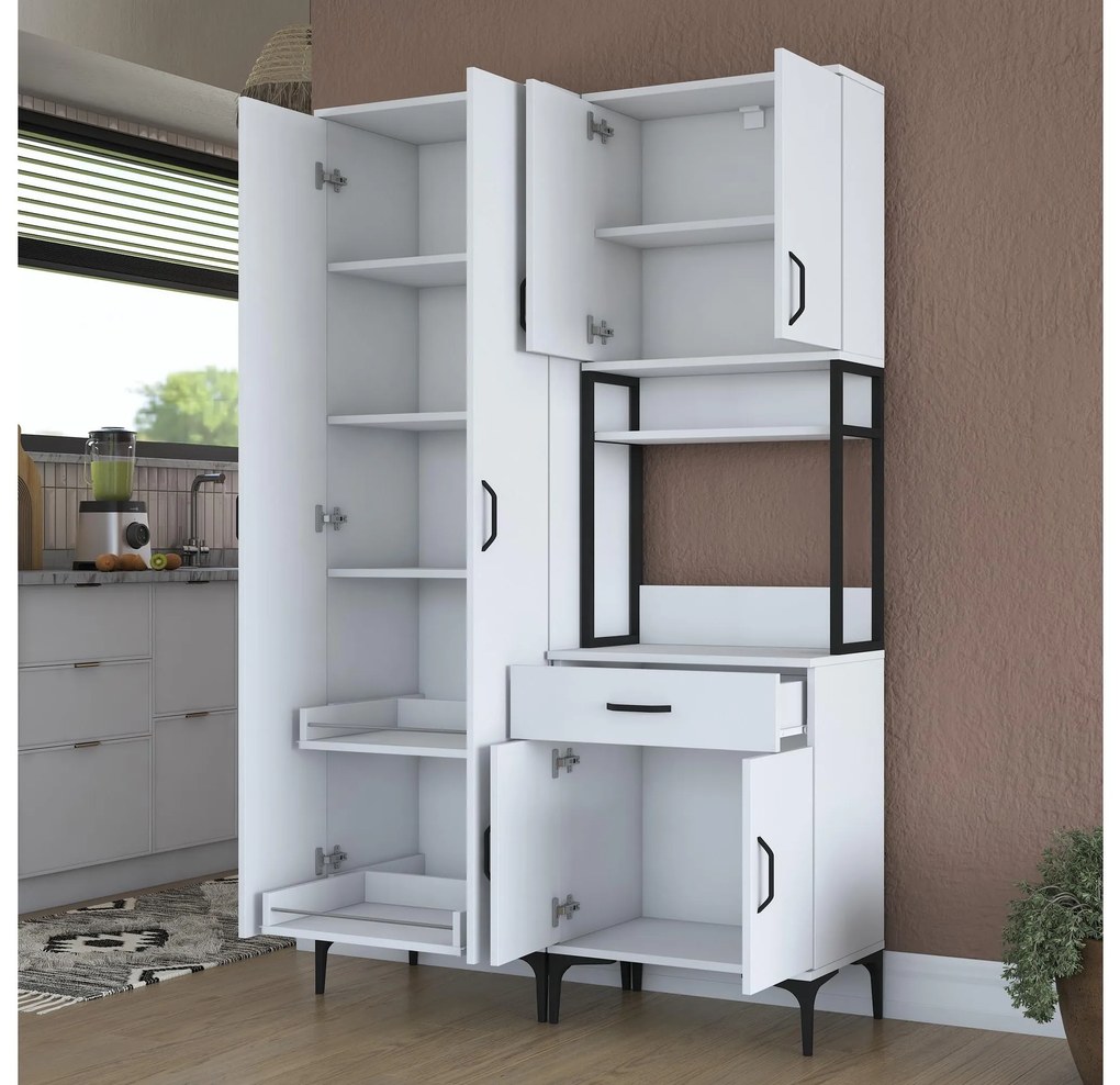 Set dulapuri bucătărie Jenaretta 20 (alb + negru). 1107092