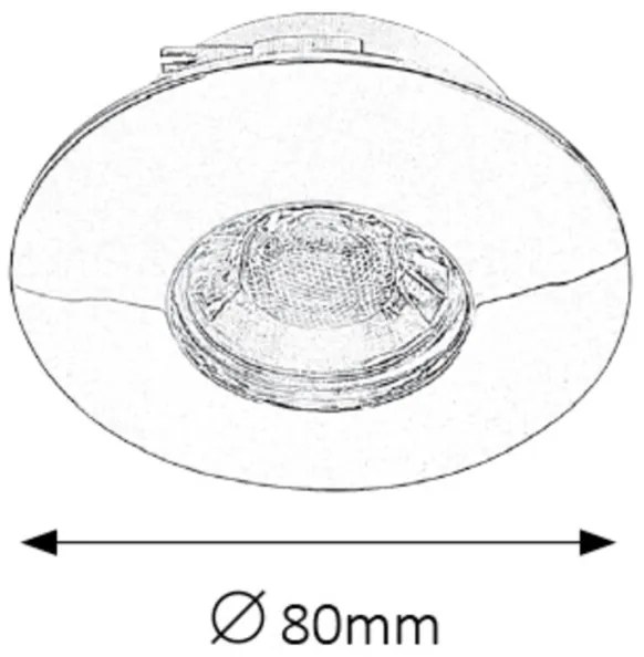 Rabalux 1072 - Set de 3 spoturi LED încastrate RANDY pentru baie, 3xLED/4W/230V ku