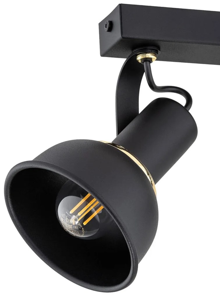 Lustra cu 2 spoturi directionabile Twist negru