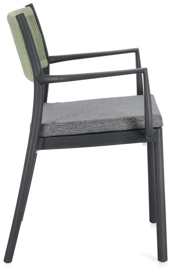 Scaune de grădină gri 4 buc. din plastic Alvin – Bizzotto