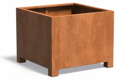 Vas de plante Corten - 100 x 100 x 80 cm