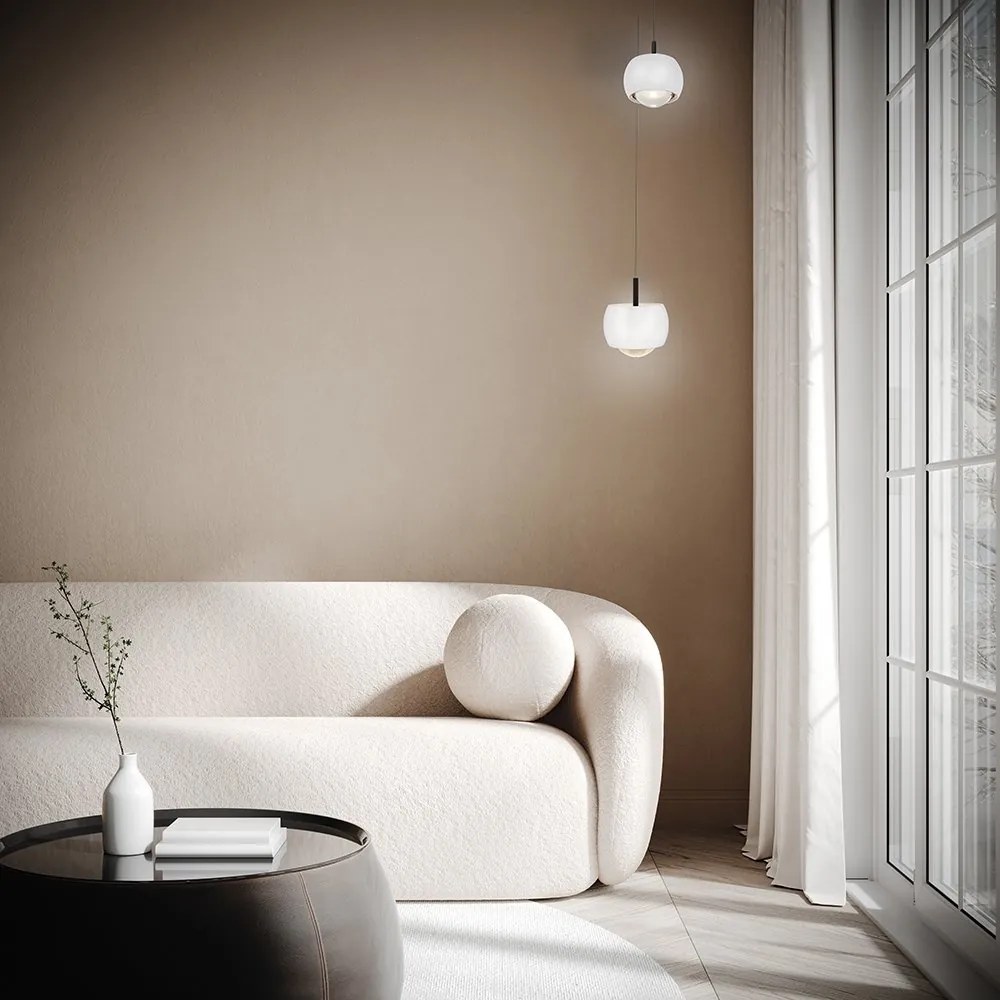 Pendul LED design modern ROLLER alb