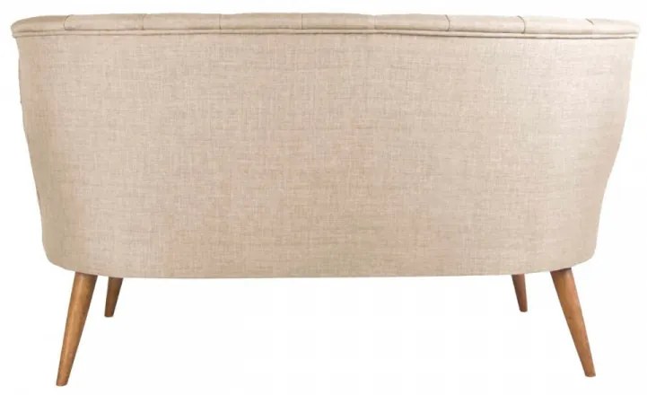 Canapea 2 Locuri, Lemn Solid, Richland Loveseat, Crem
