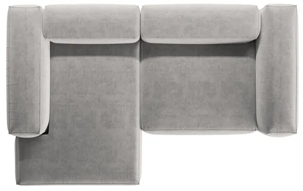 Coltar 2 locuri Bergamo stofa L244 cm