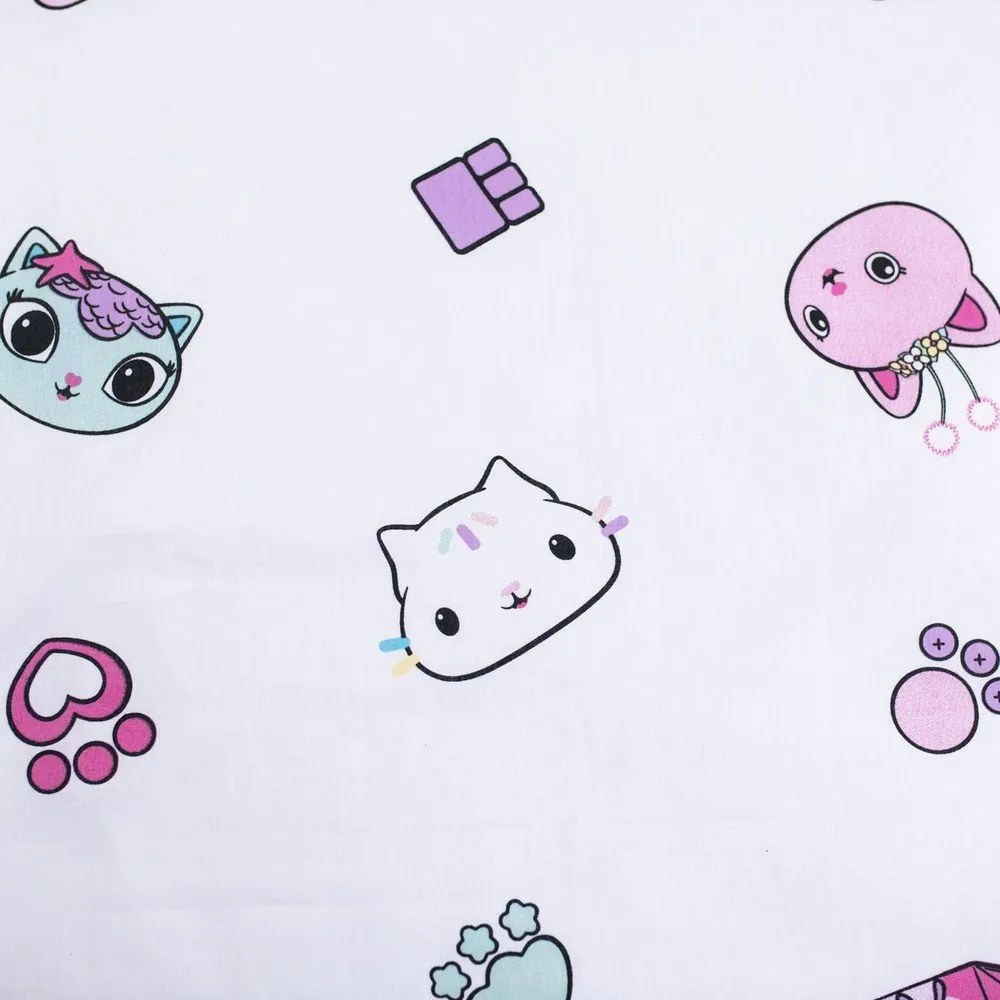Lenjerie de pat pentru copii din bumbac pentru pătuț 100x135 cm Gabby's Dollhouse "Sugar Dream" – Jerry Fabrics