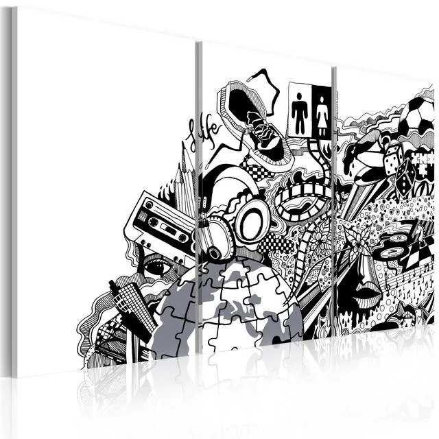 Tablou - Artistic mess - triptych