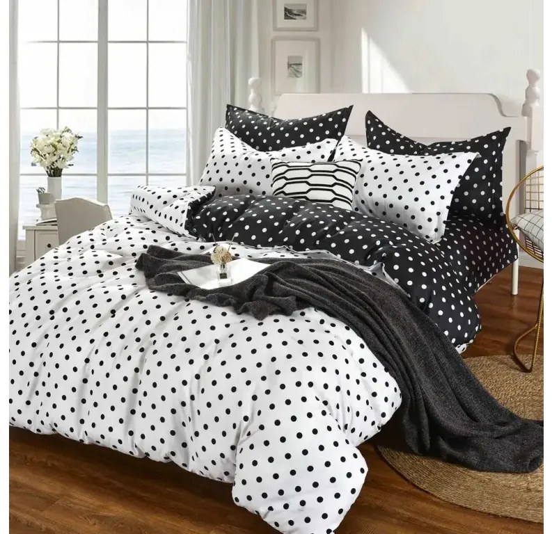 Lenjerie de pat din bumbac COLAM GREY gri Dimensiune lenjerie de pat: 70 x 90 cm | 140 x 220 cm
