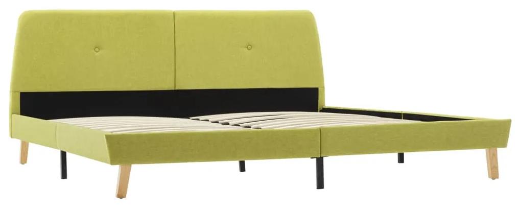 286936 vidaXL Cadru de pat, verde, 180 x 200 cm, material textil