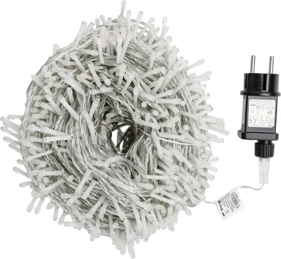 Aigostar - Ghirlandă LED de Crăciun pentru exterior, 1000 LED/6W/230V, 50 m, IP44, alb cald