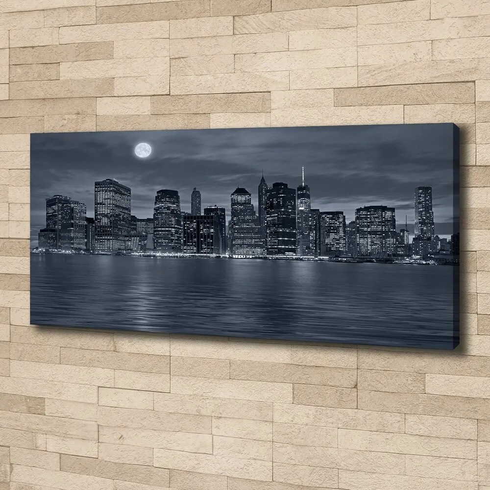 Print pe canvas New york, pe timp de noapte