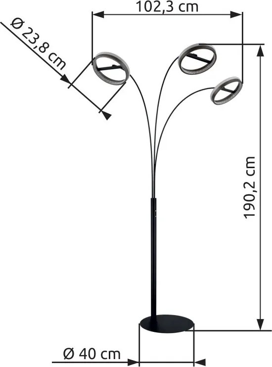 Lampa de podea LED CCT DELLA