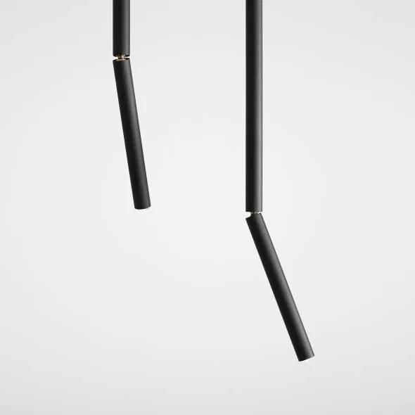 Plafoniera moderna neagra liniara din metal Stick L