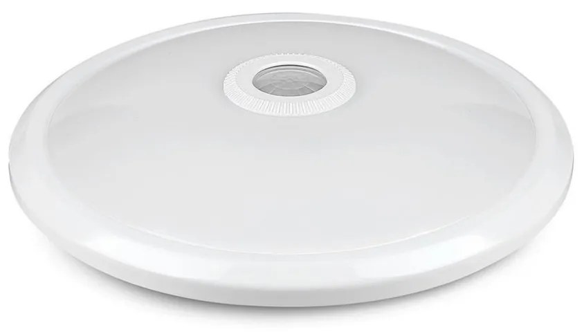 Plafoniera LED Chip Samsung SMD 21808-VT, cu senzor de miscare, 12W, 900lm, lumina neutra, IP20, alba, V-TAC