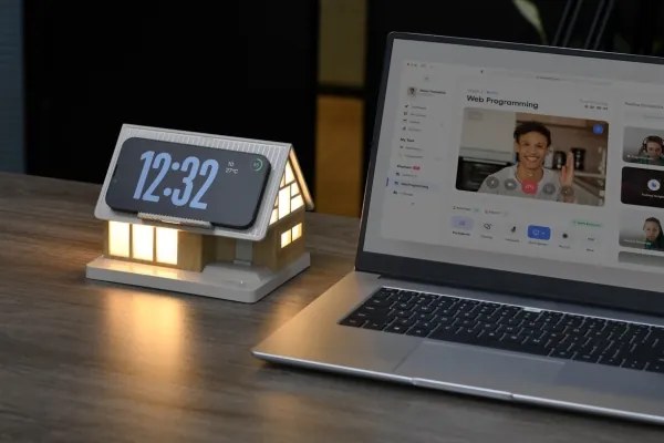Immax 09108L-LED Lampă de birou cu încărcare wireless DREAM HOME LED/2W/230V
