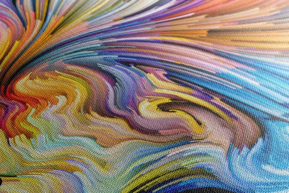 Tablou profilul color al feței unei femei