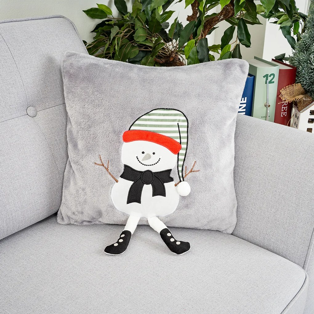 Față de pernă de Crăciun 4Home Frosty Snowman,40 x 40 cm
