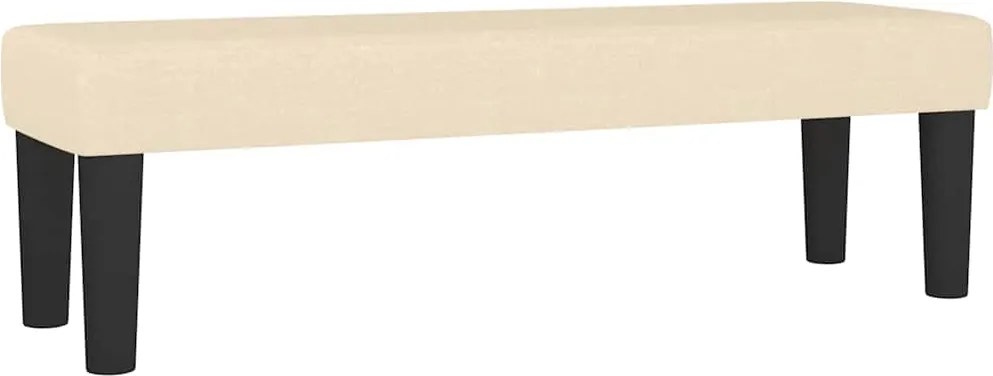 vidaXL Bancă, crem, 100x30x30 cm, textil