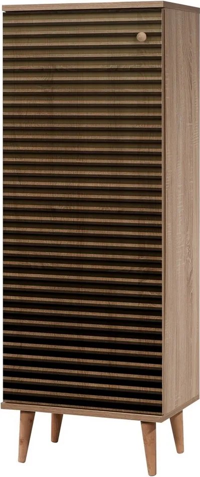 Dulap pentru pantofi Mega Sonoma Oak Stripes