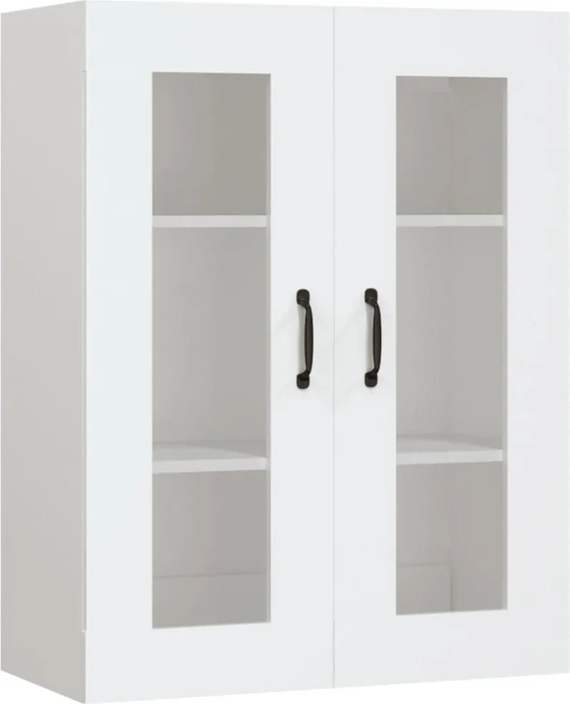 vidaXL Dulap de perete suspendat, alb, 69,5x34x90 cm