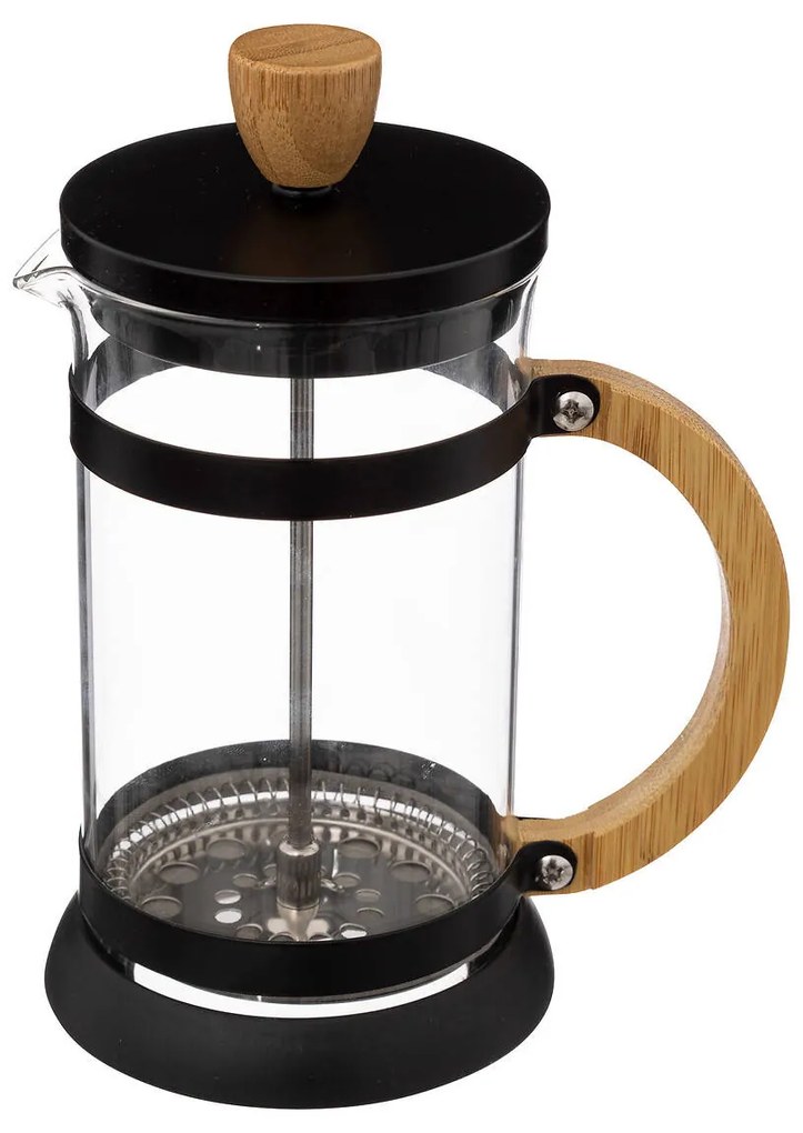 Cafetieră, mâner din bambus, 600 ml