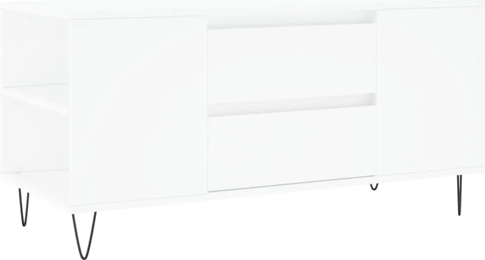 vidaXL Măsuță de cafea, alb, 102x44,5x50 cm, lemn prelucrat