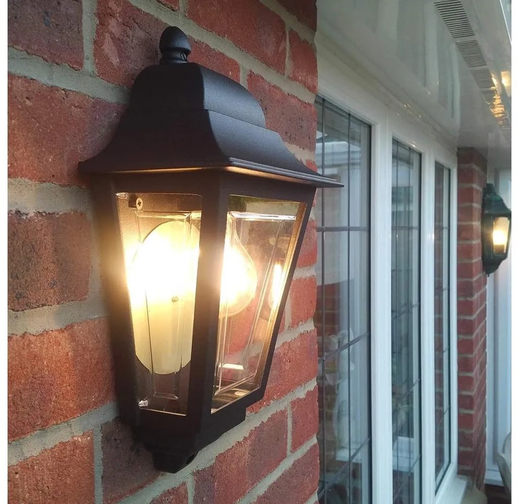 Elstead DECO-LANE7-BLACK -Aplica de perete pentru exterior DECO LANE 1xE27/60W/230V IP44