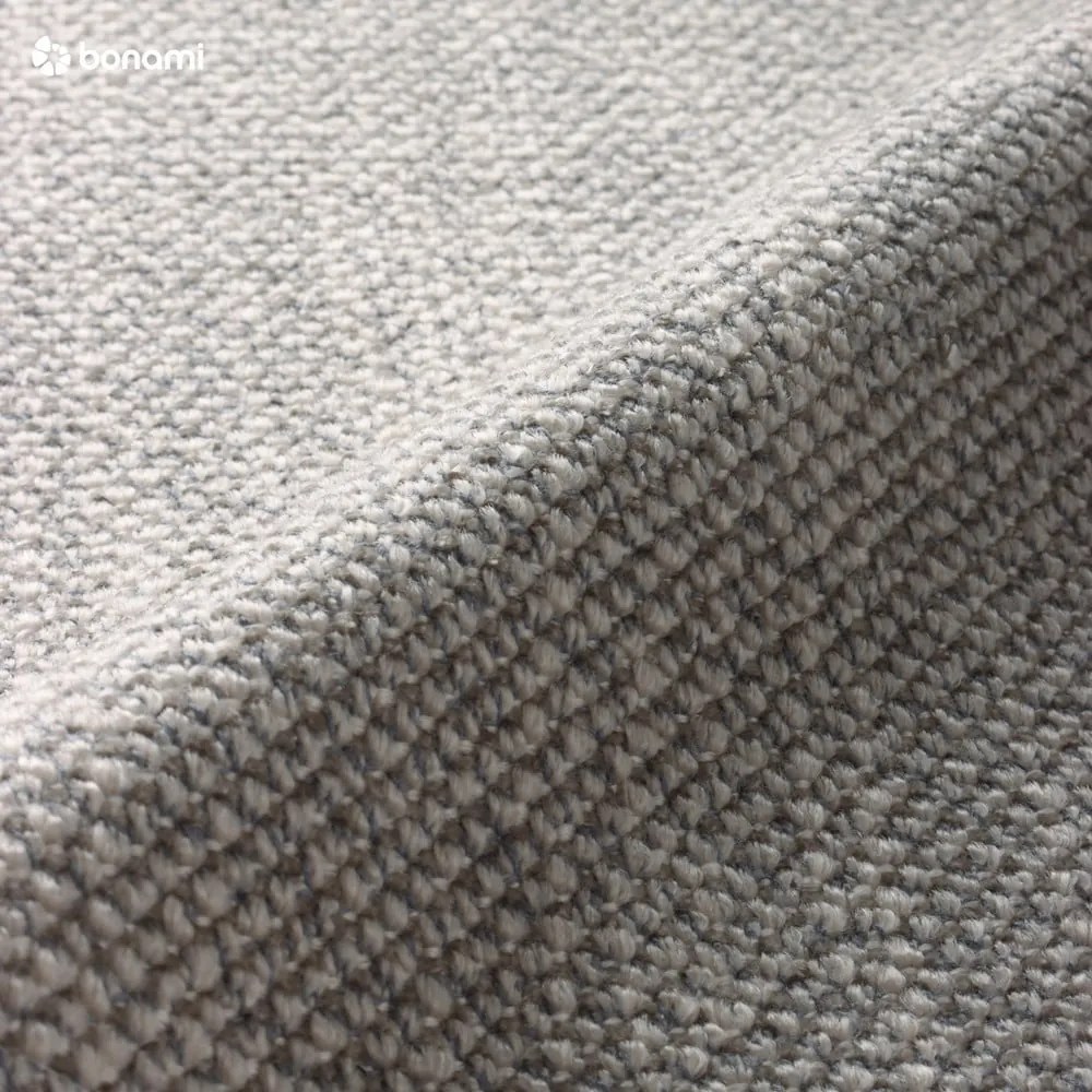 Pat matrimonial gri tapițat cu spațiu de depozitare cu somieră 180x200 cm Atesio – Meise Möbel