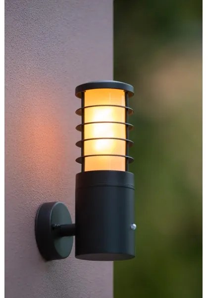 Lucide 14871/01/30 - Aplica perete exterior cu senzor SOLID 1xE27/60W/230V